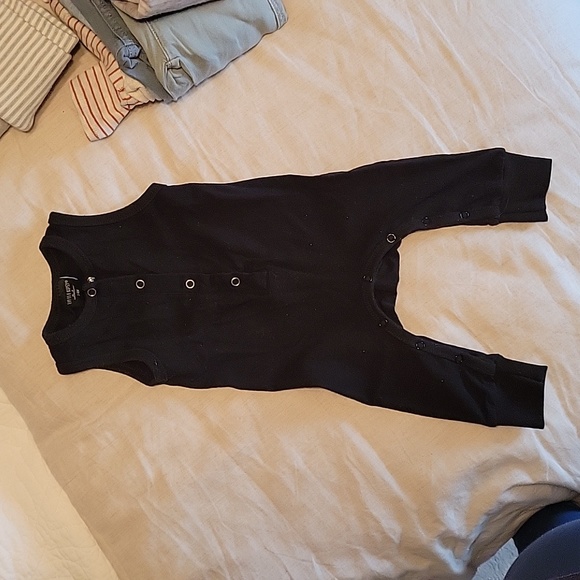 Little Bipsy Tank Romper 3-6m Black - Picture 1 of 4